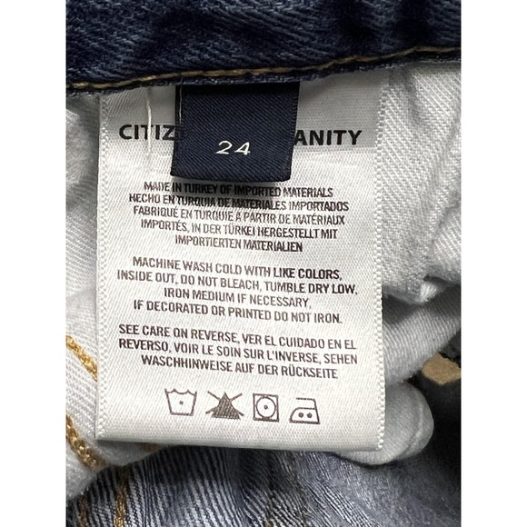 Citizens of‎ Humanity Shorts Womens 24 Blue Denim Annabelle Cutoff Distressed - Picture 7 of 10